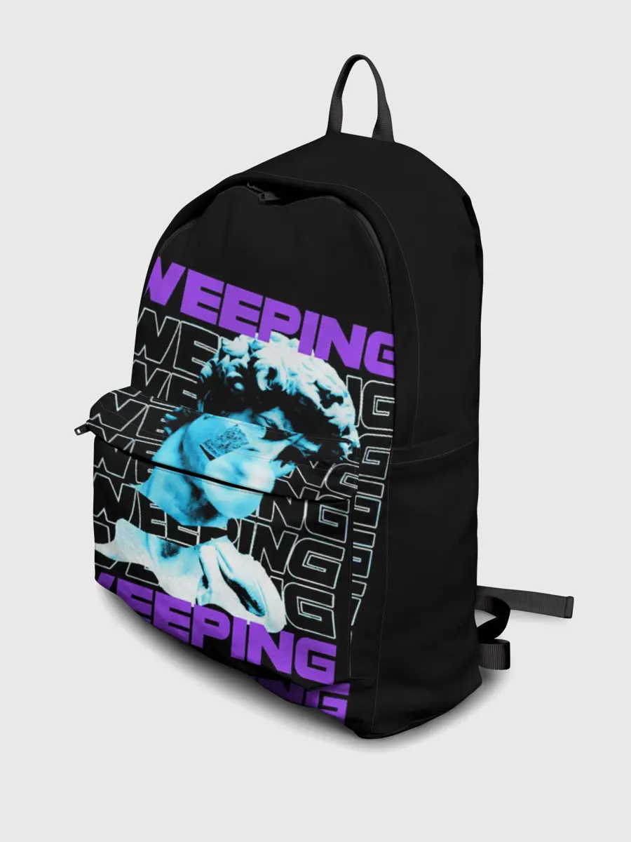 Рюкзак джинсовый / ПЛАЧУЩИЙ / AESTHETIC