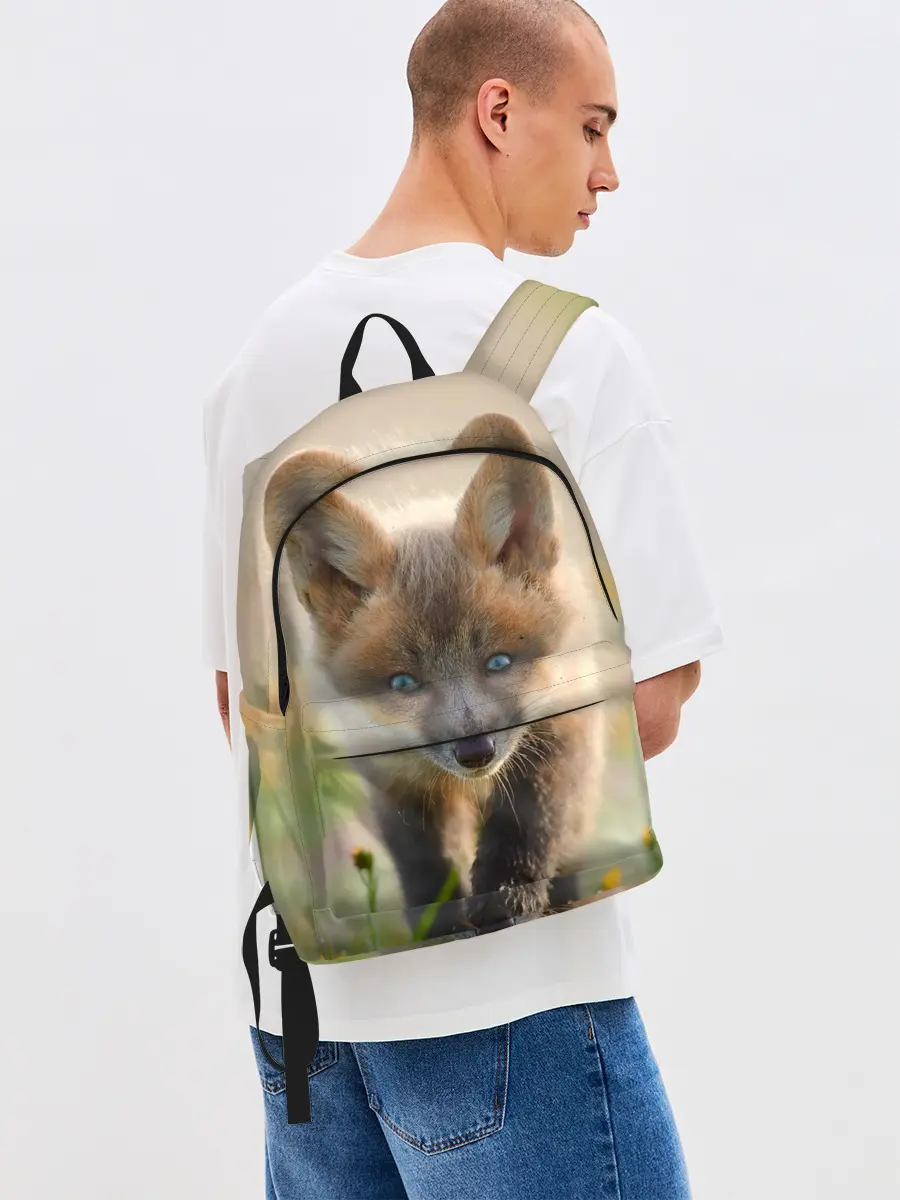 Рюкзак джинсовый / Лисичка