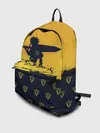 Рюкзак джинсовый / Чёрный клевер Аста желтый