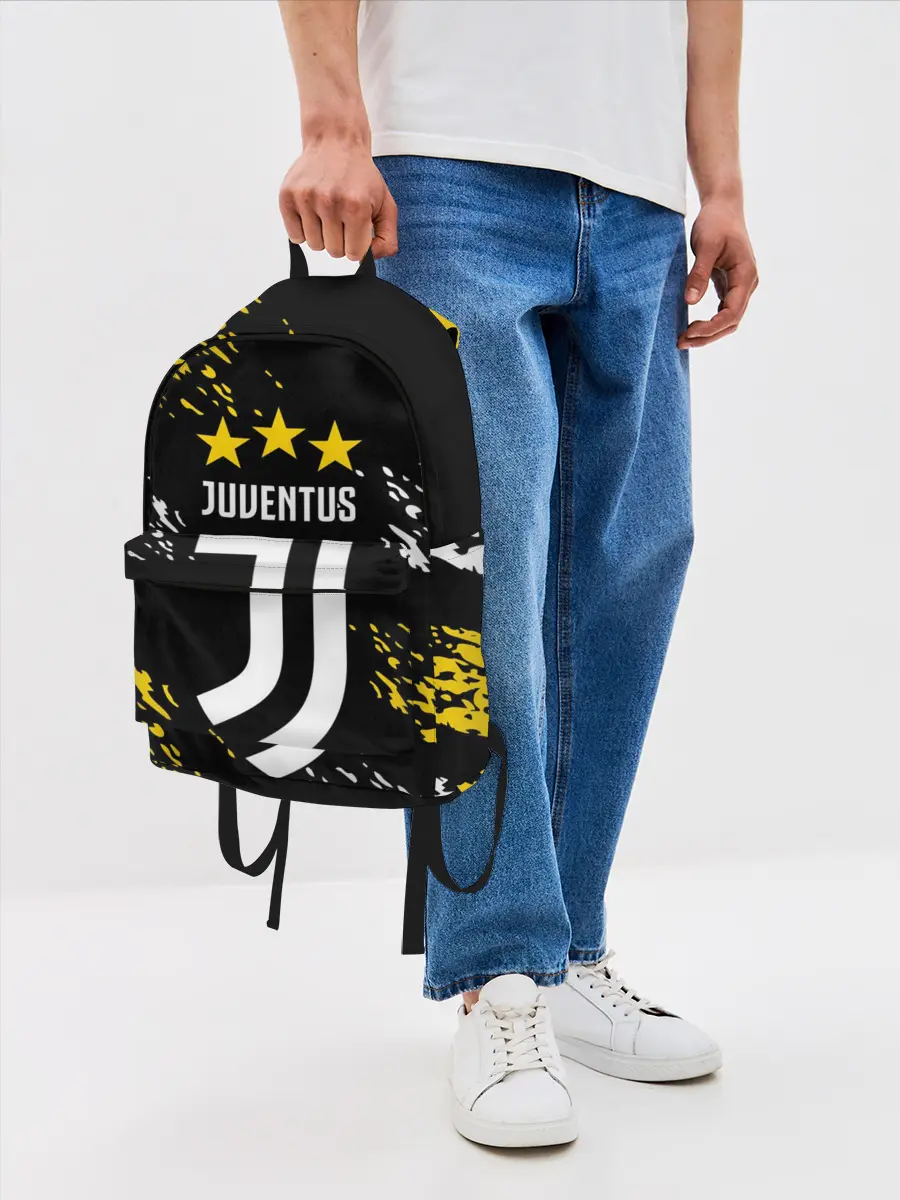 Рюкзак джинсовый / JUVENTUS / ЮВЕНТУС / КРАСКА