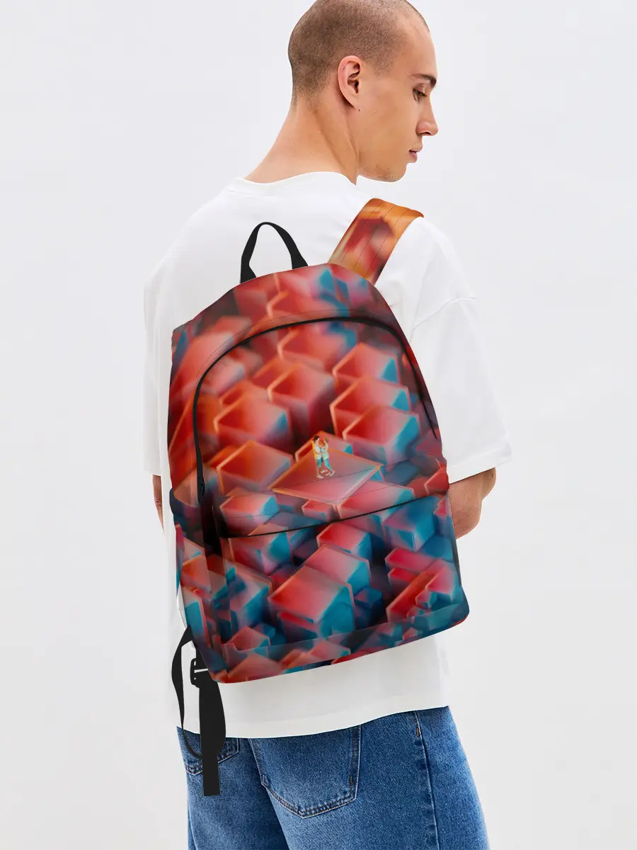 Рюкзак джинсовый / Неоновая пара