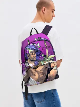 Рюкзак джинсовый / Бог виноделия Дионис