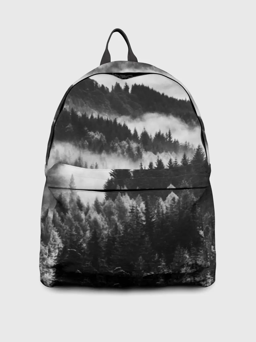 Рюкзак джинсовый / ТУМАННЫЙ ЛЕС / МРАЧНЫЙ ЛЕС