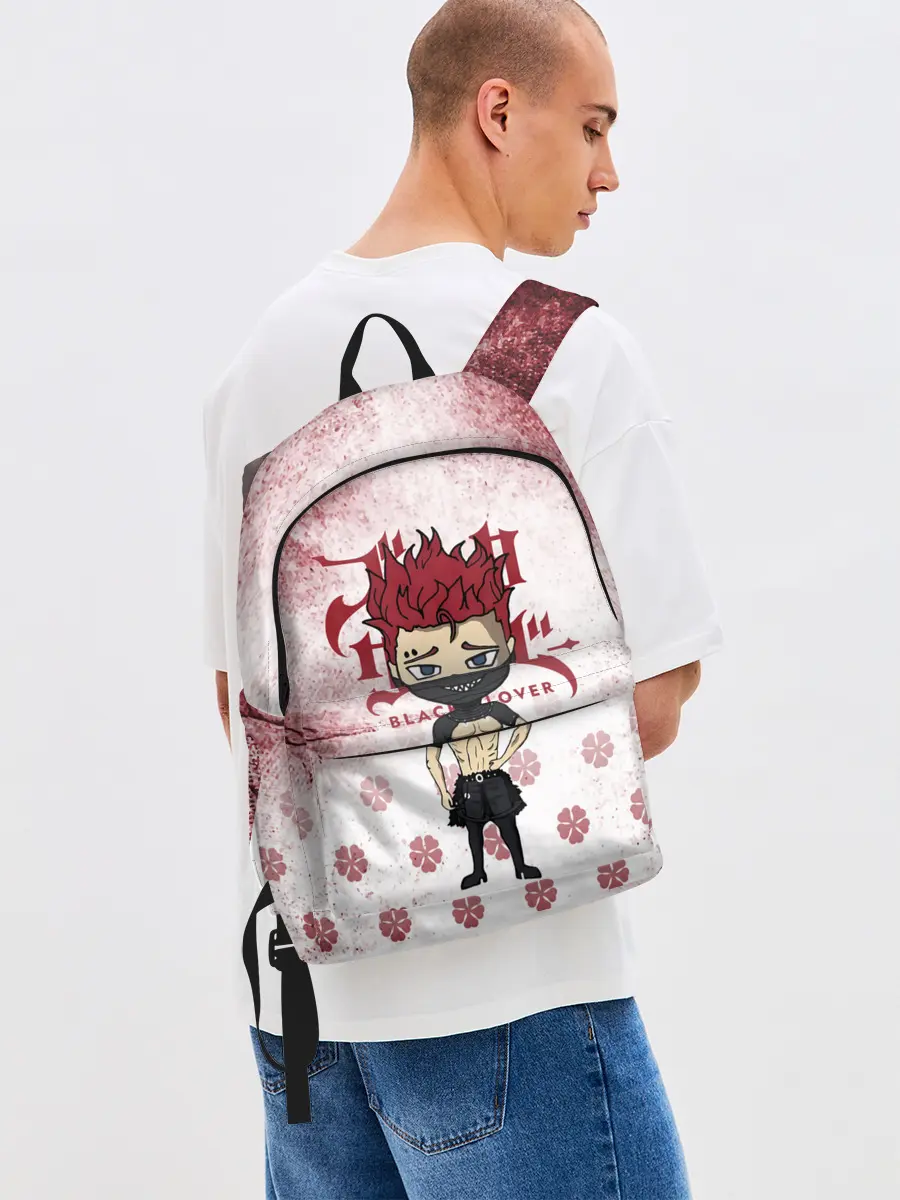 Рюкзак джинсовый / Зора Идеаре Чёрный клевер