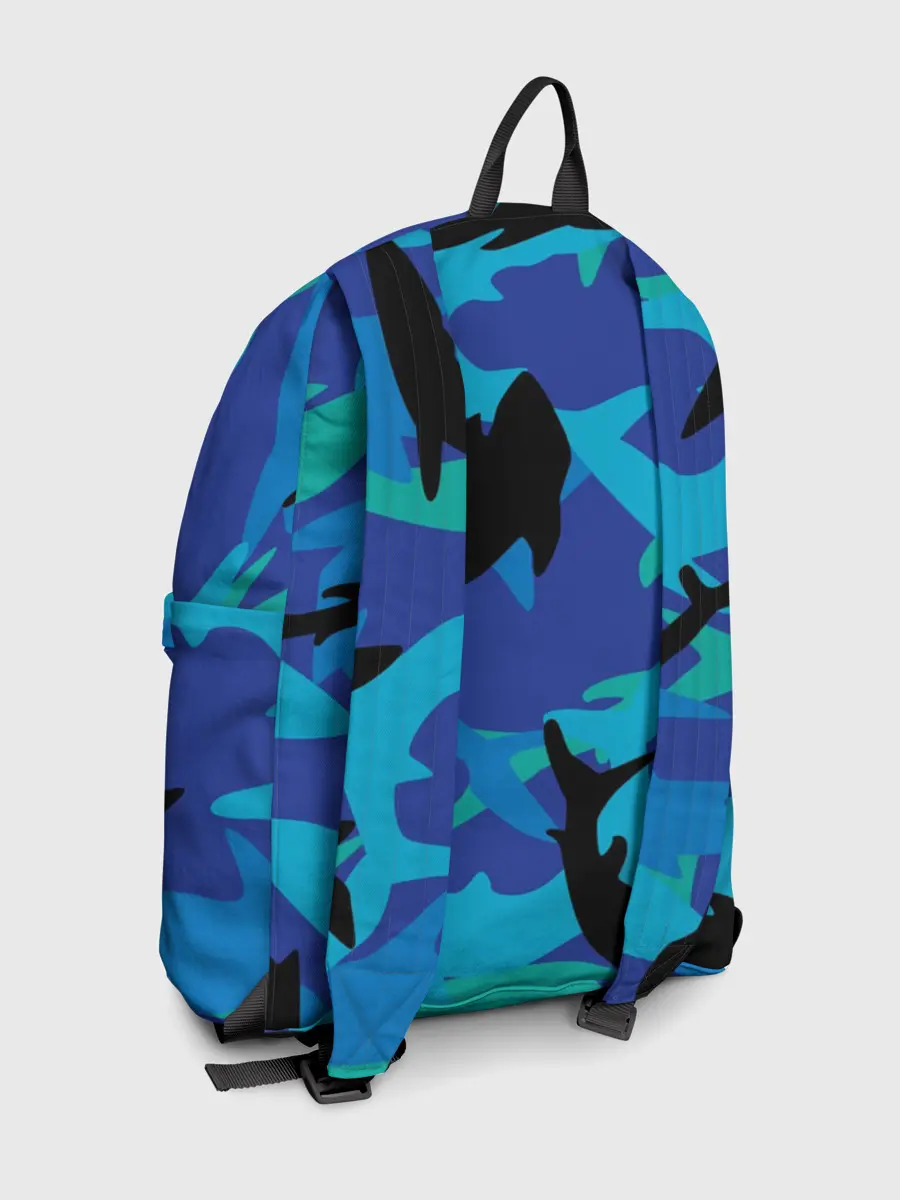 Рюкзак джинсовый / Акулы паттерн