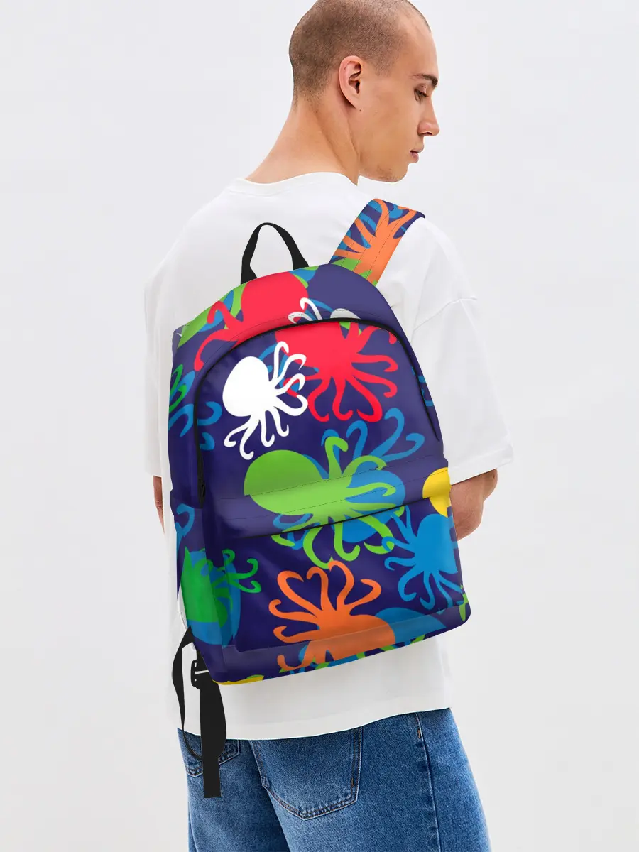 Рюкзак джинсовый / Осьминоги