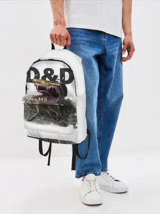 Рюкзак джинсовый / D&D | Мимик-сундук | ДнД