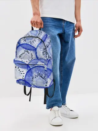 Рюкзак джинсовый / Синий Киви