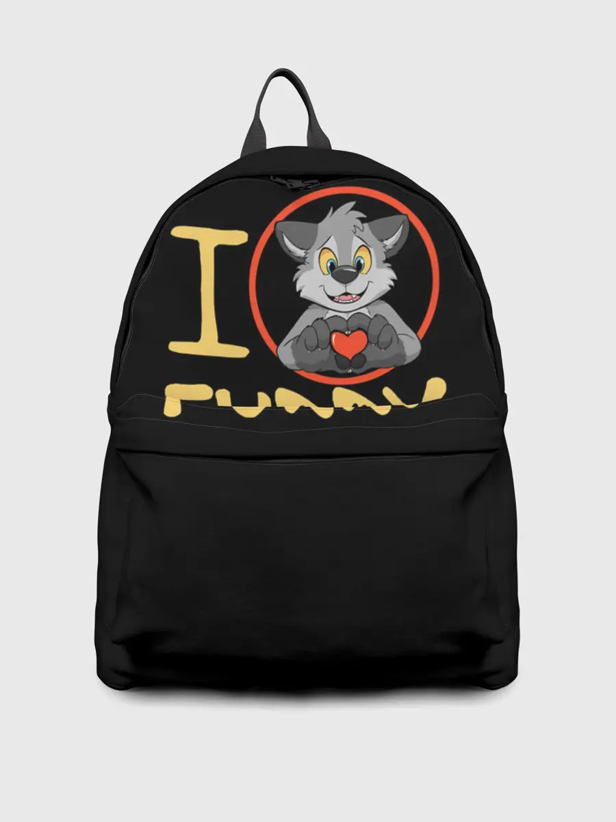 Рюкзак джинсовый / I love furry