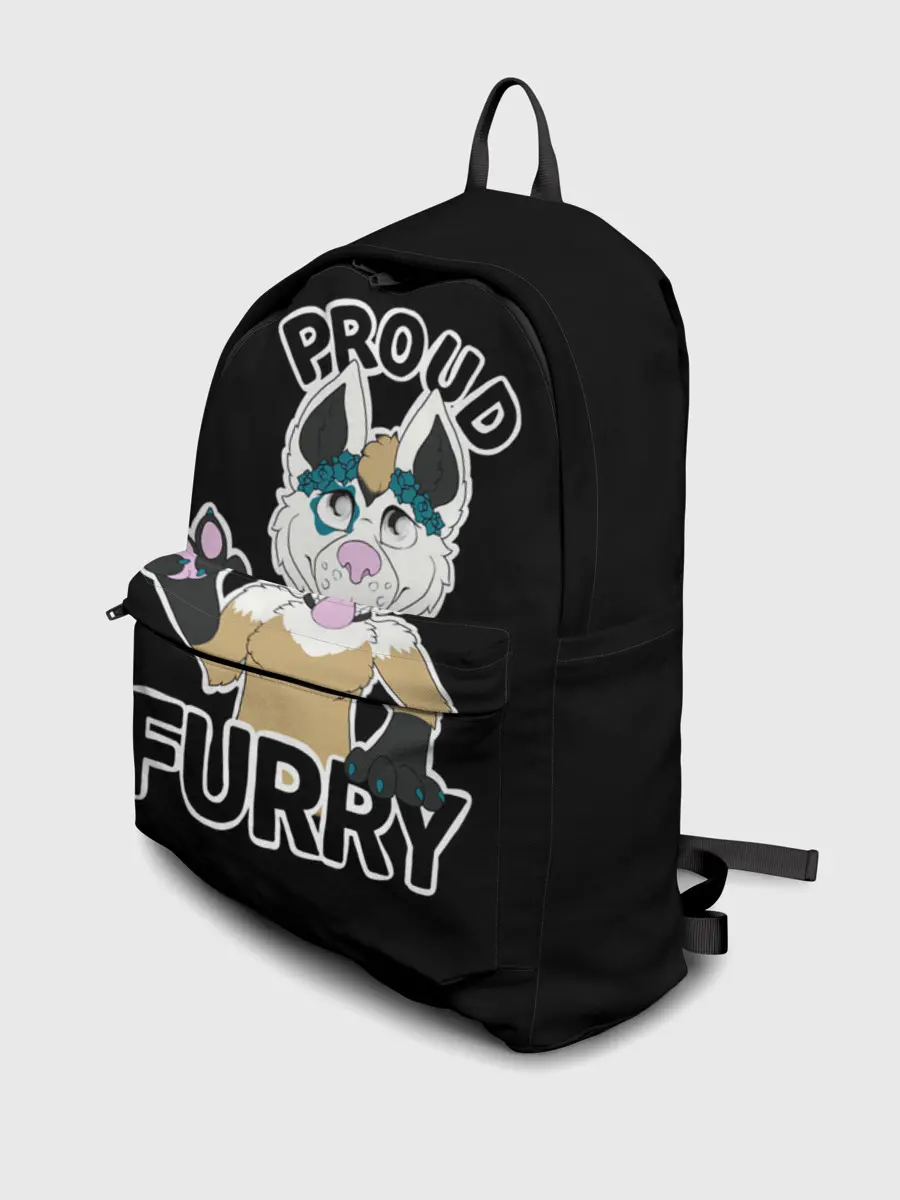 Рюкзак джинсовый / Furry wolf