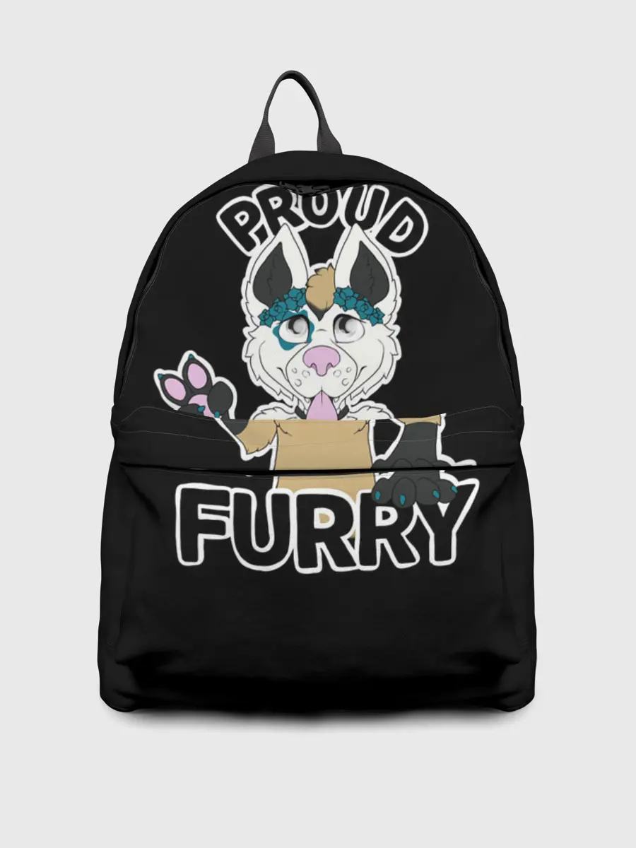 Рюкзак джинсовый / Furry wolf