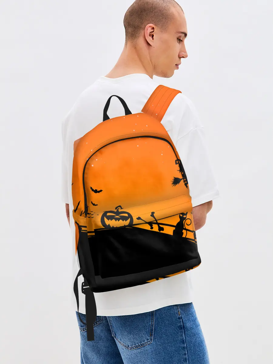 Рюкзак джинсовый / Хэллоуин