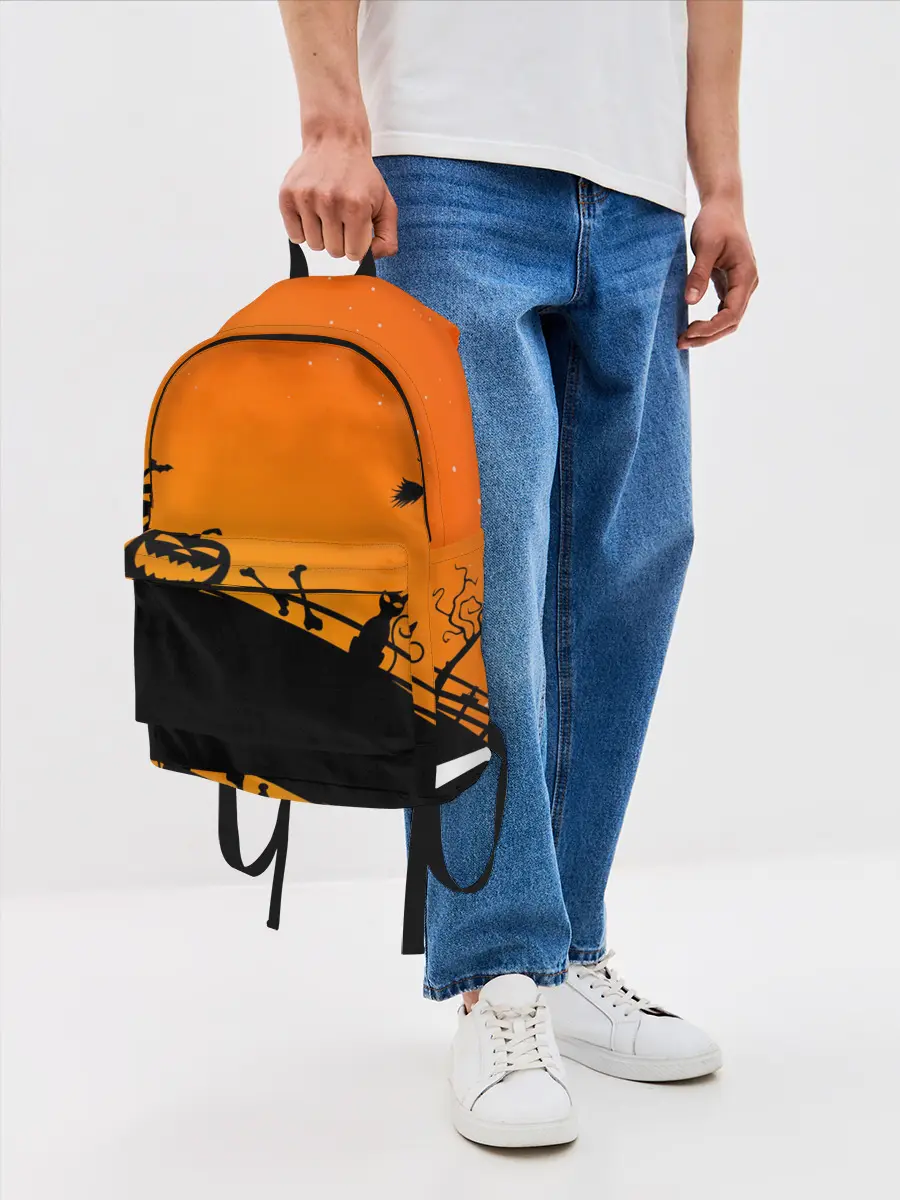 Рюкзак джинсовый / Хэллоуин