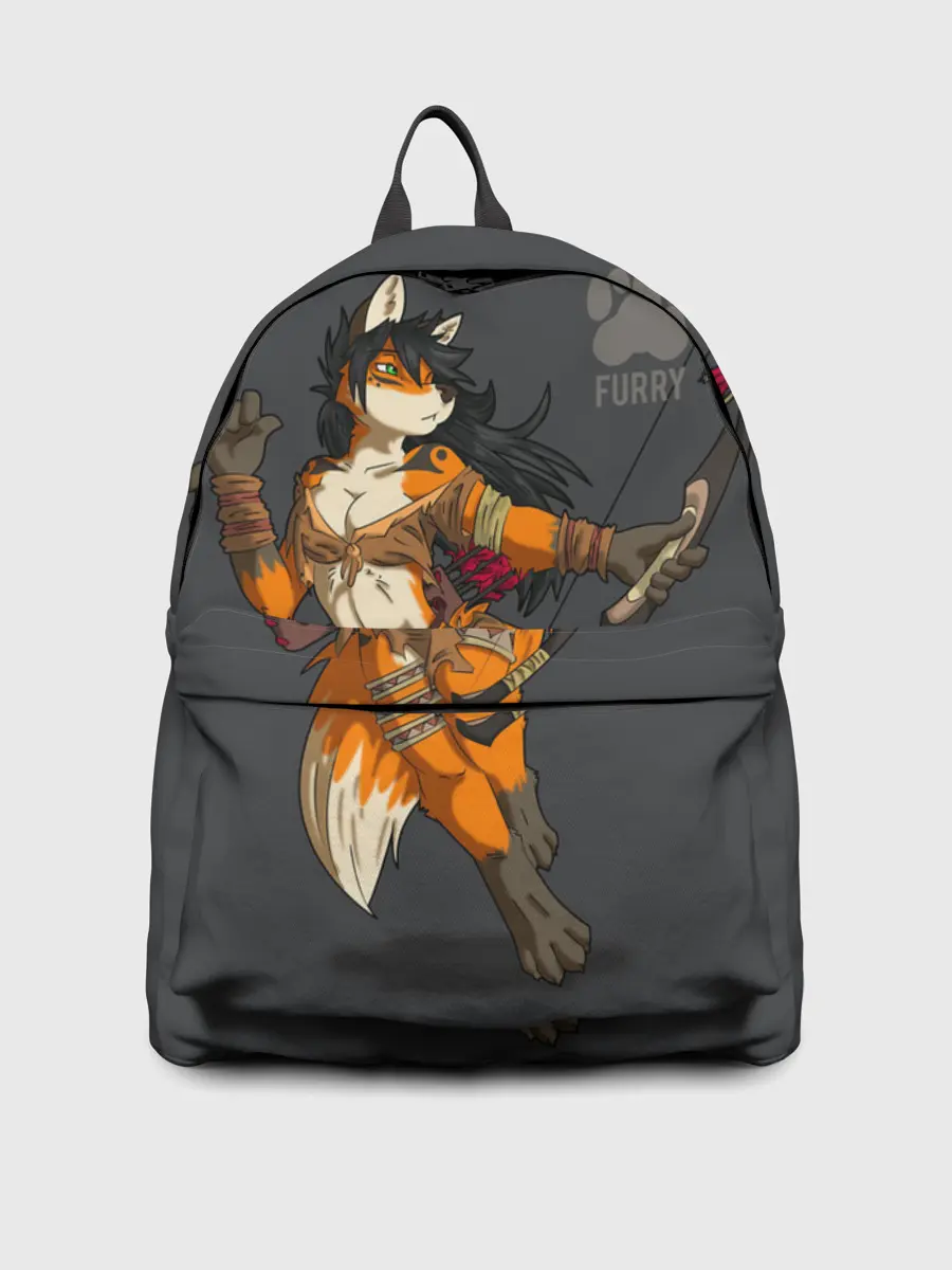 Рюкзак джинсовый / Furry fox
