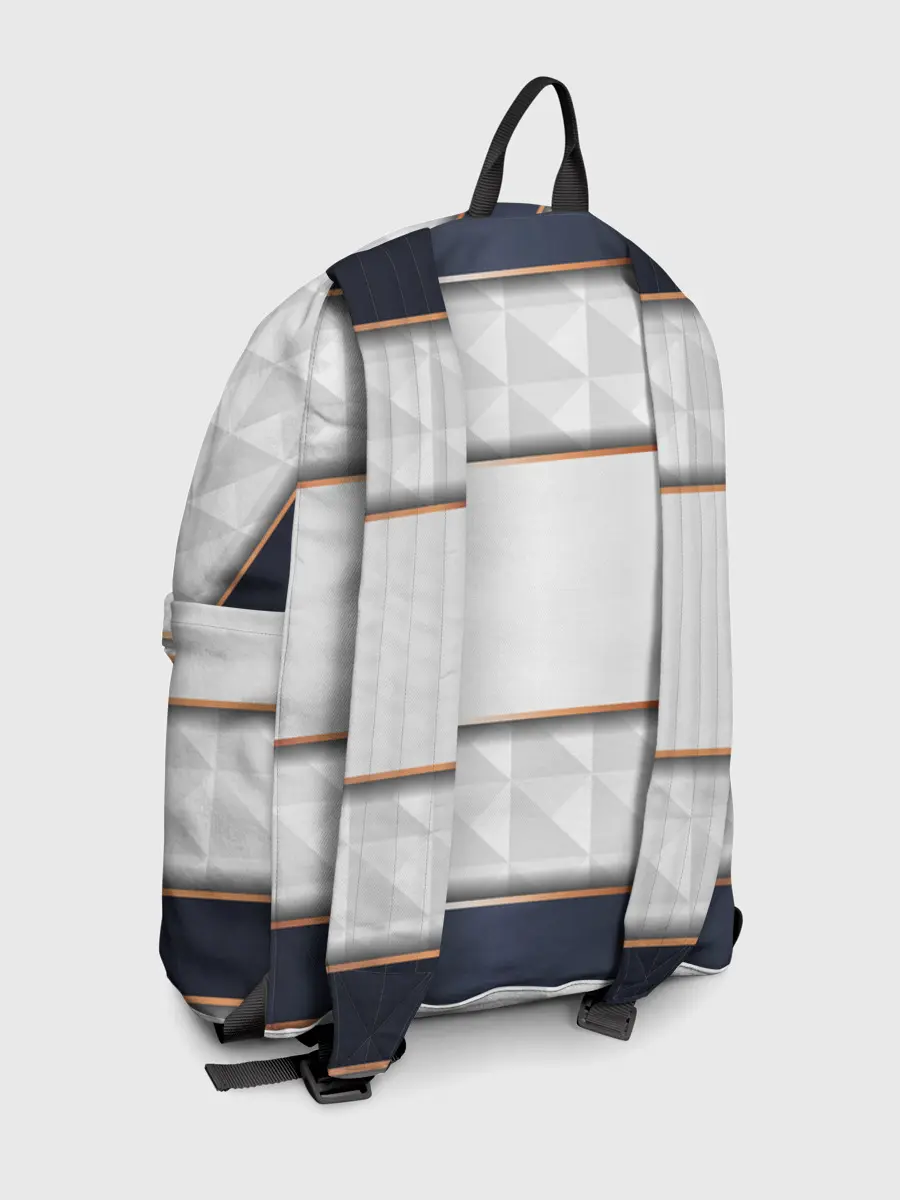 Рюкзак джинсовый / White 3d lines