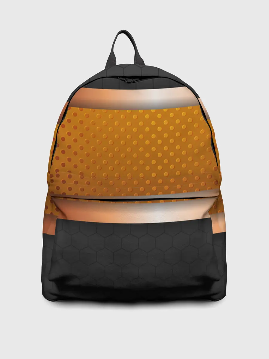 Рюкзак джинсовый / 3d gold / black