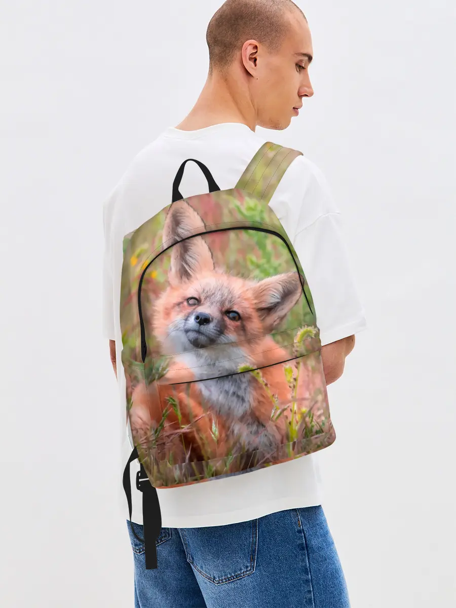 Рюкзак джинсовый / Лисичка