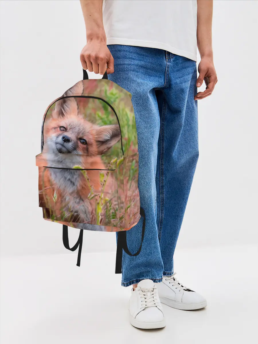 Рюкзак джинсовый / Лисичка