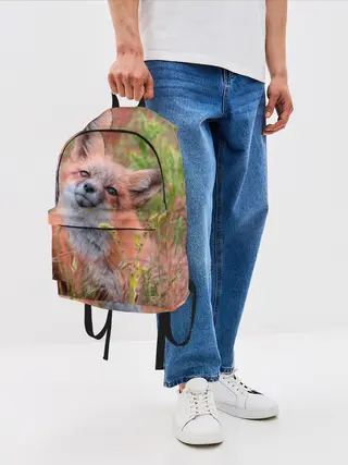 Рюкзак джинсовый / Лисичка