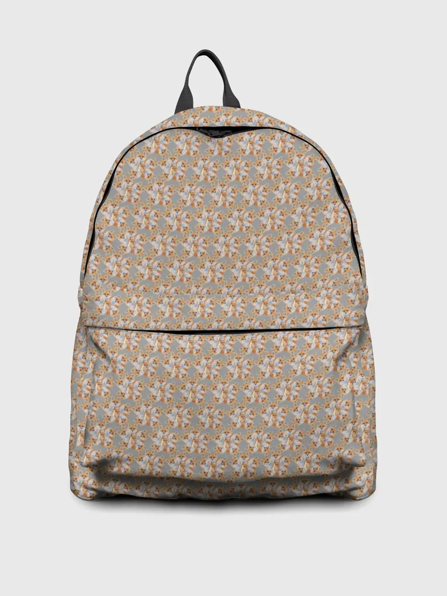 Рюкзак джинсовый / Лисы узор