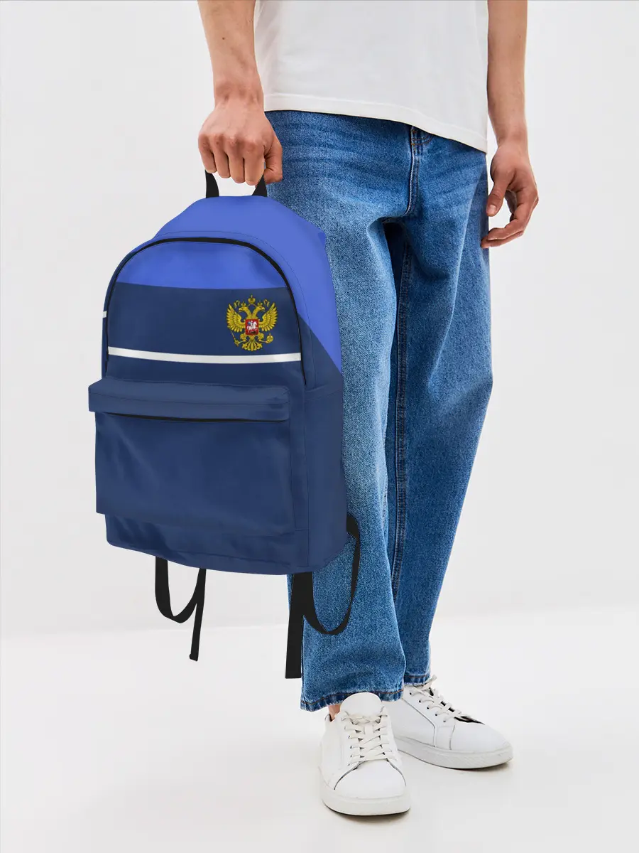Рюкзак джинсовый / Герб России