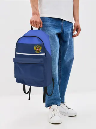 Рюкзак джинсовый / Герб России