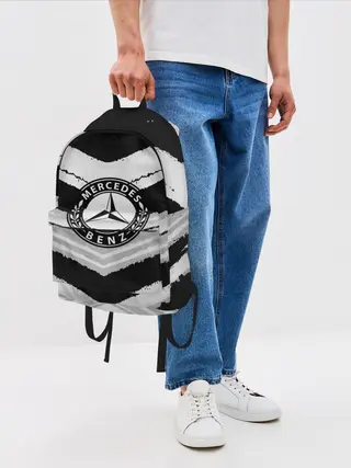 Рюкзак джинсовый / Mercedes sport abstract 2018
