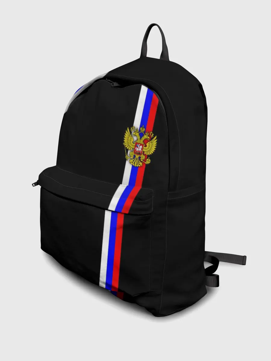 Рюкзак джинсовый / Лента с гербом России