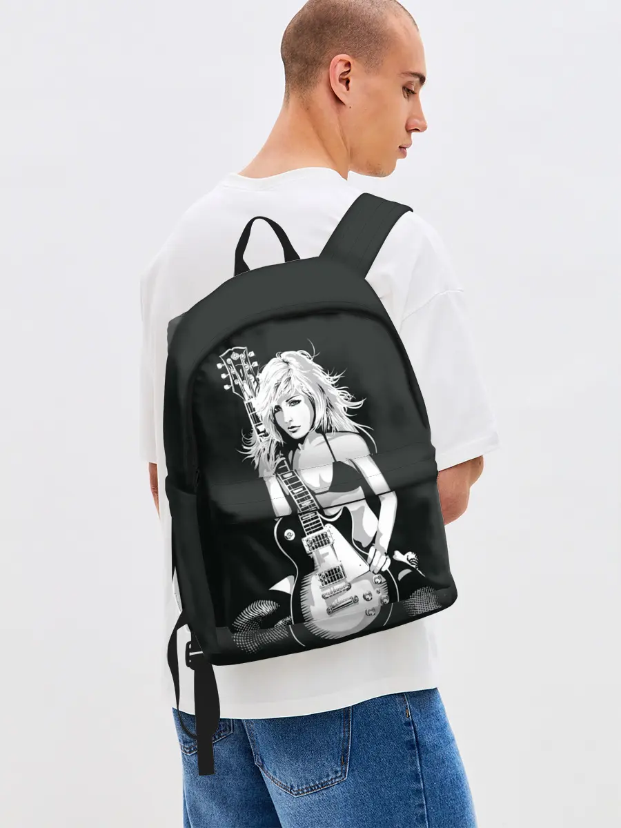 Рюкзак джинсовый / Девушка с гитарой