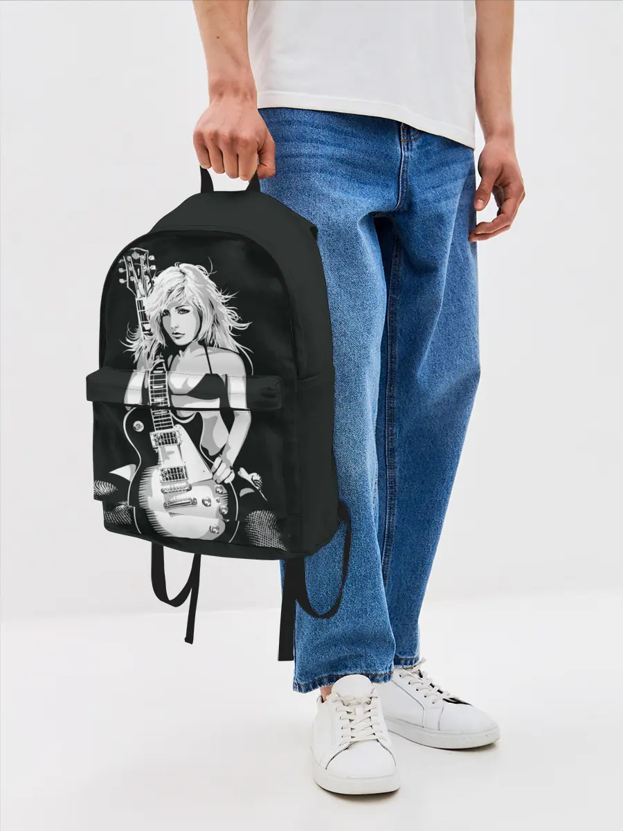 Рюкзак джинсовый / Девушка с гитарой
