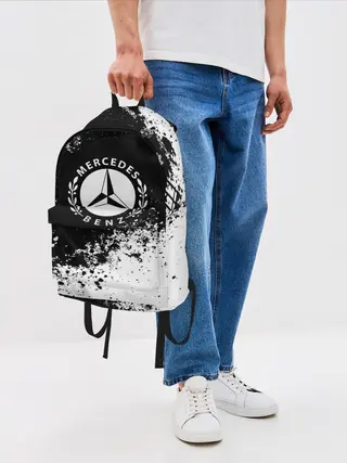 Рюкзак джинсовый / Mercedes abstract sport