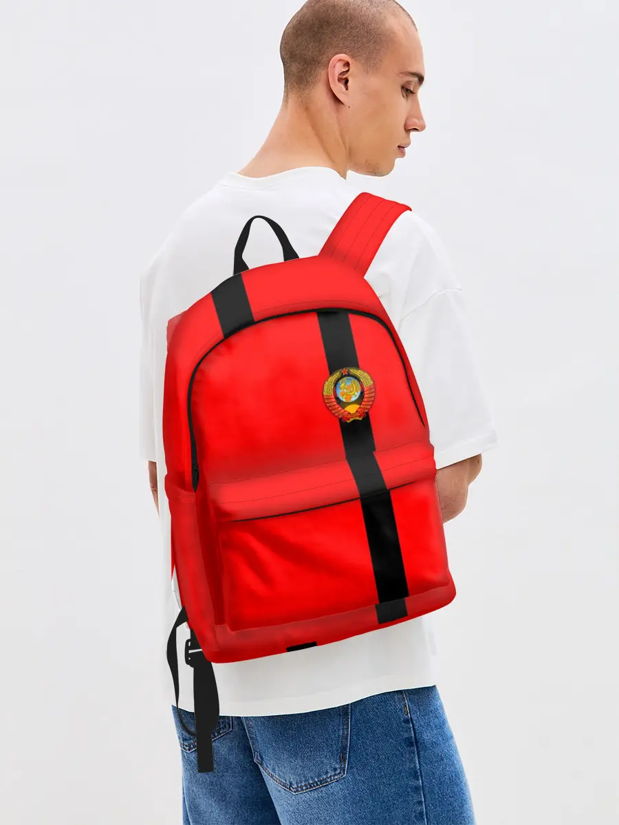 Рюкзак джинсовый / С гербом СССР