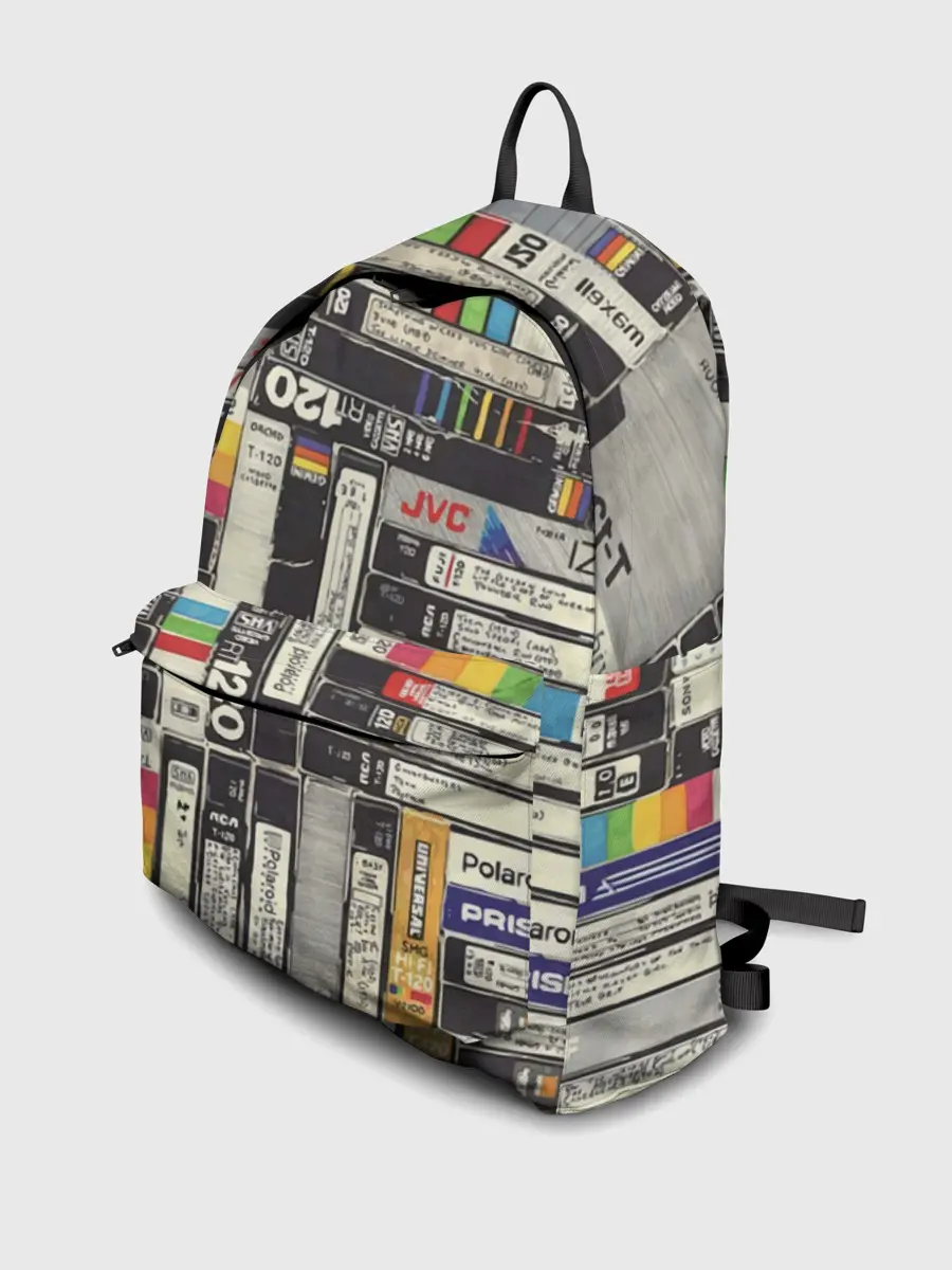 Рюкзак джинсовый / VHS-кассеты