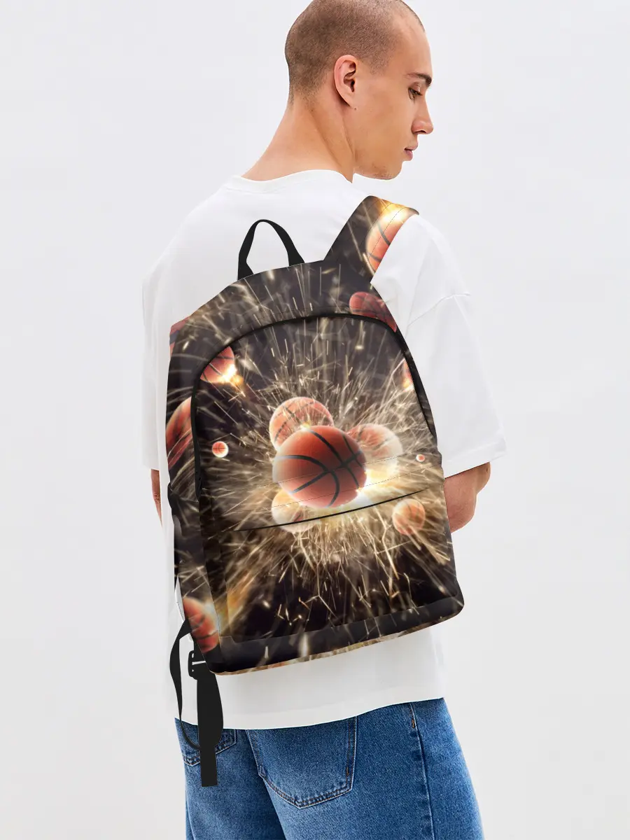 Рюкзак джинсовый / Звезда баскетбола