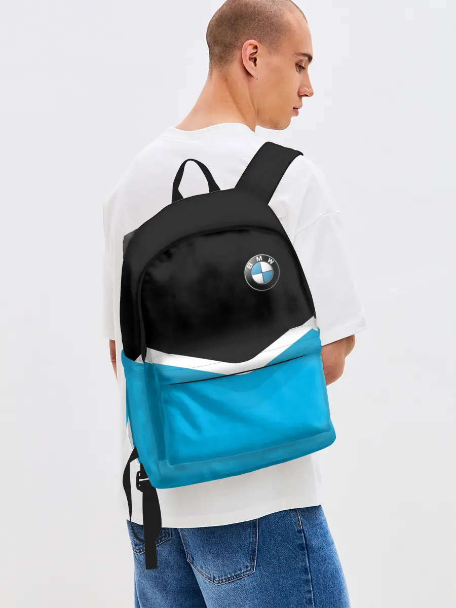 Рюкзак джинсовый / BMW Black & Blue