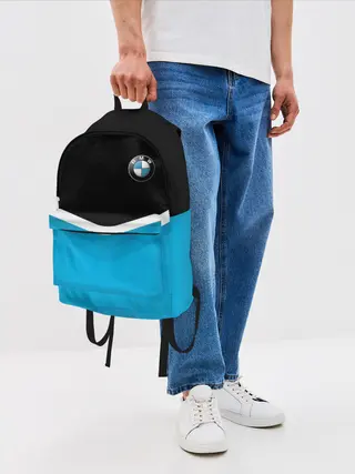 Рюкзак джинсовый / BMW Black & Blue
