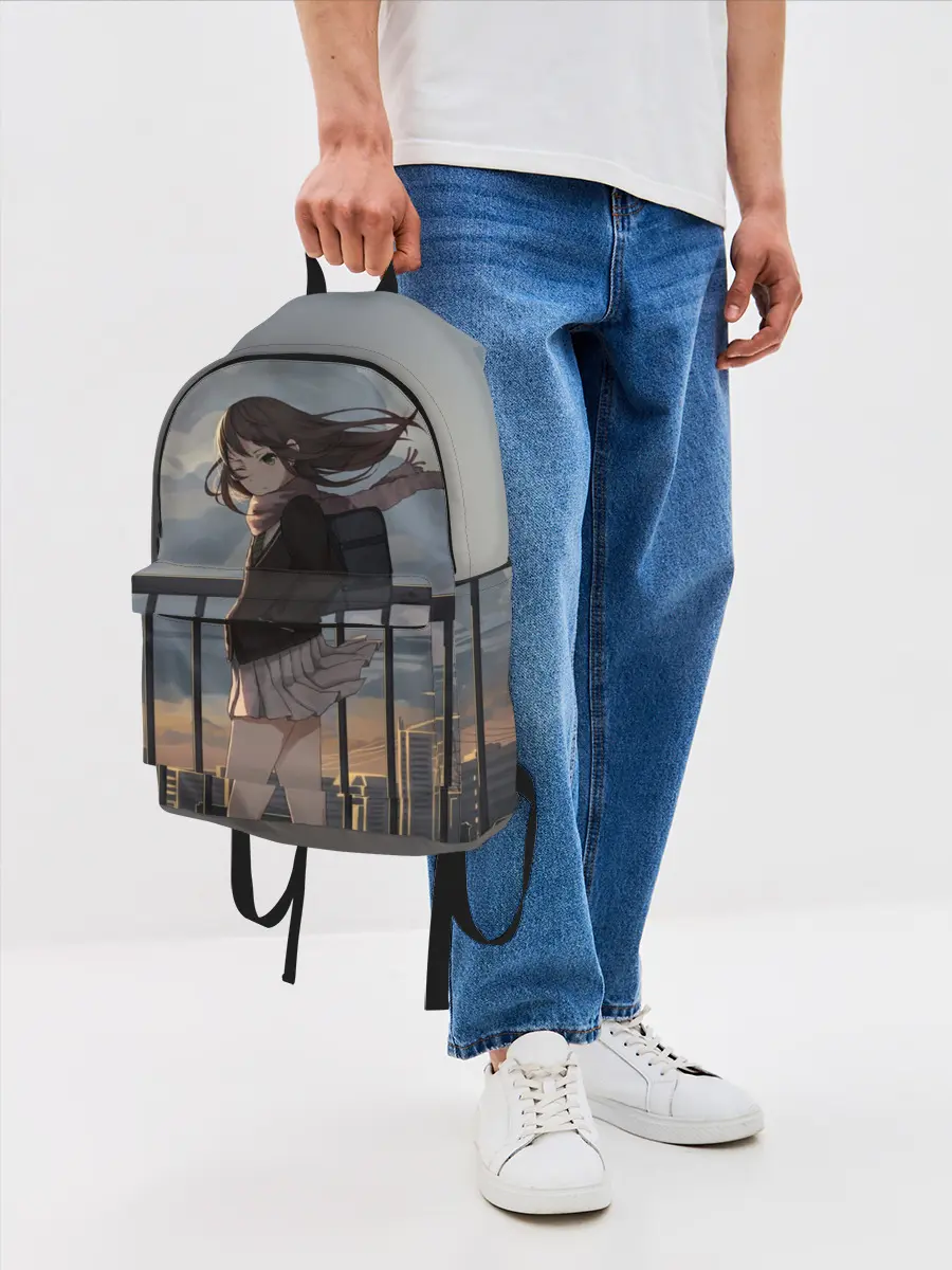 Рюкзак джинсовый / IDOLMASTER. Rin Shibuya
