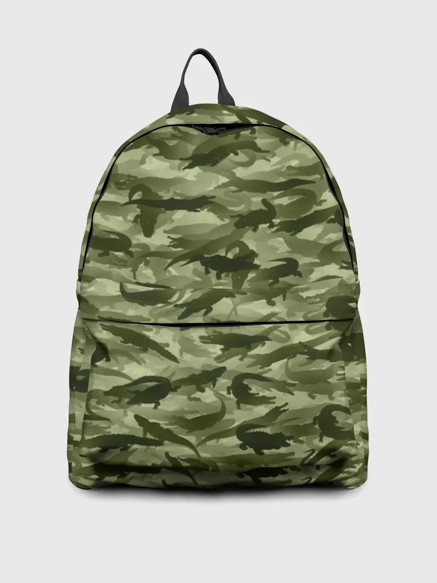 Рюкзак джинсовый / Камуфляж с крокодилами