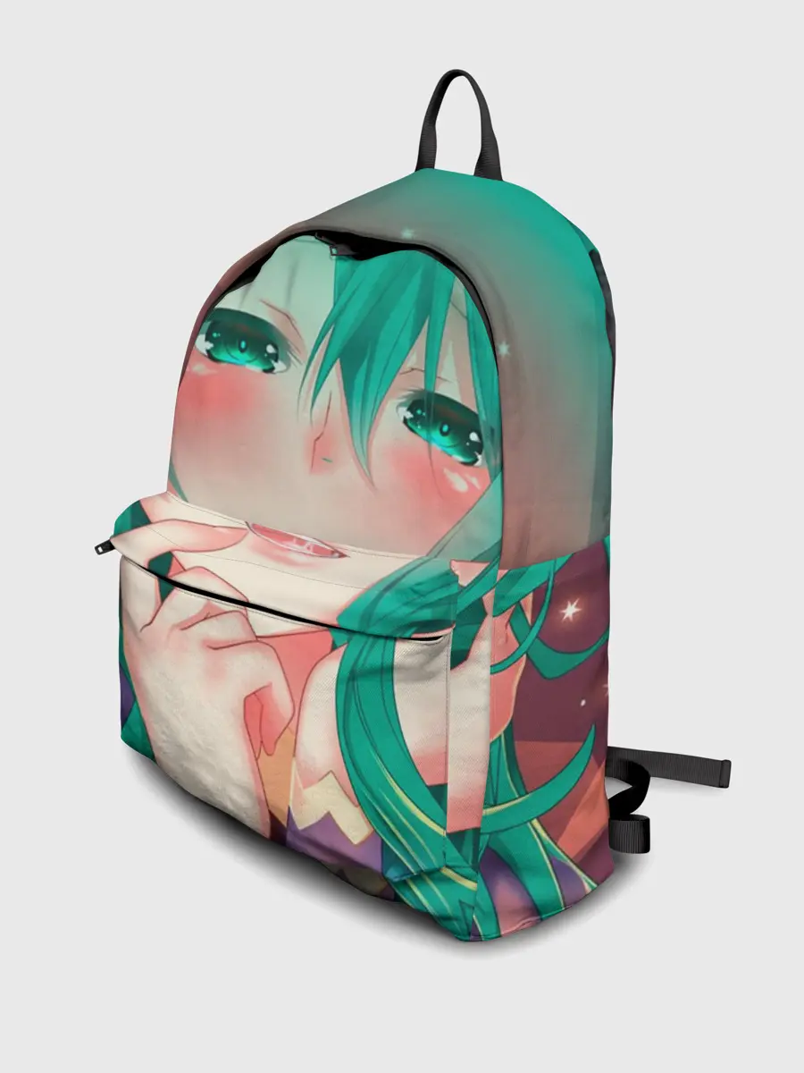 Рюкзак джинсовый / Miku Ahegao
