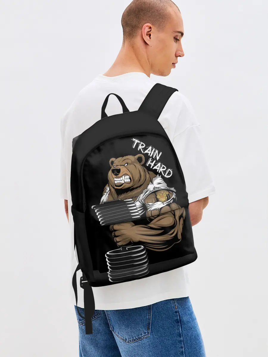 Рюкзак джинсовый / Train hard