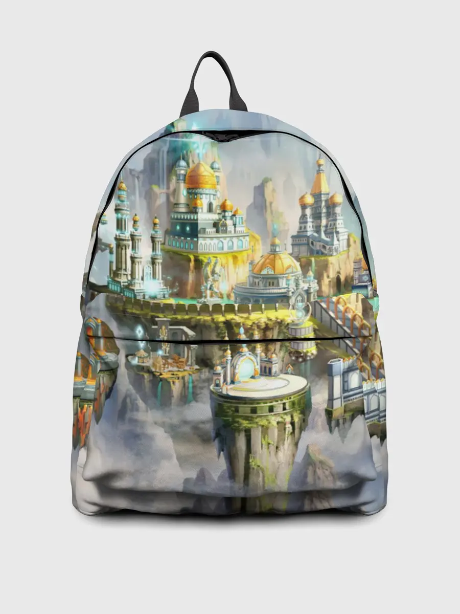 Рюкзак джинсовый / Город в небе