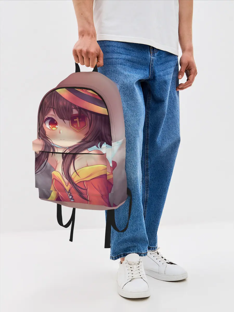 Рюкзак джинсовый / Konosuba в шляпе