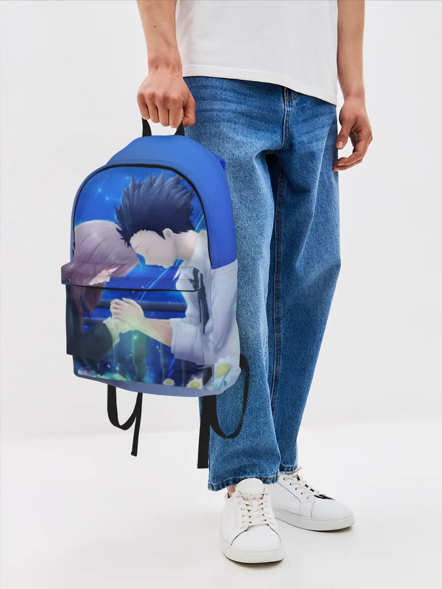 Рюкзак джинсовый / Сёко Нисимия и Шоя Ишида