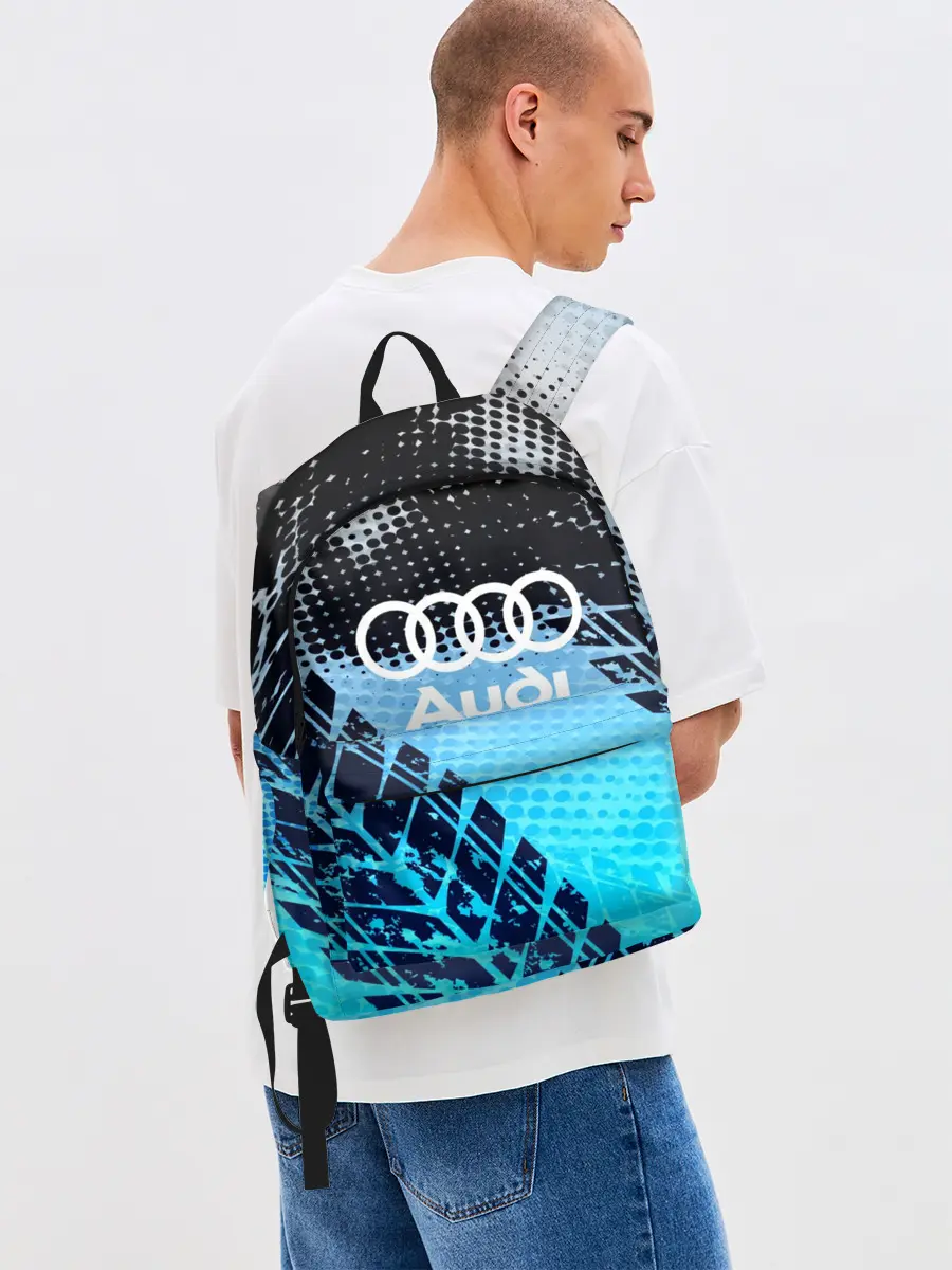 Рюкзак джинсовый / Audi sport auto motors