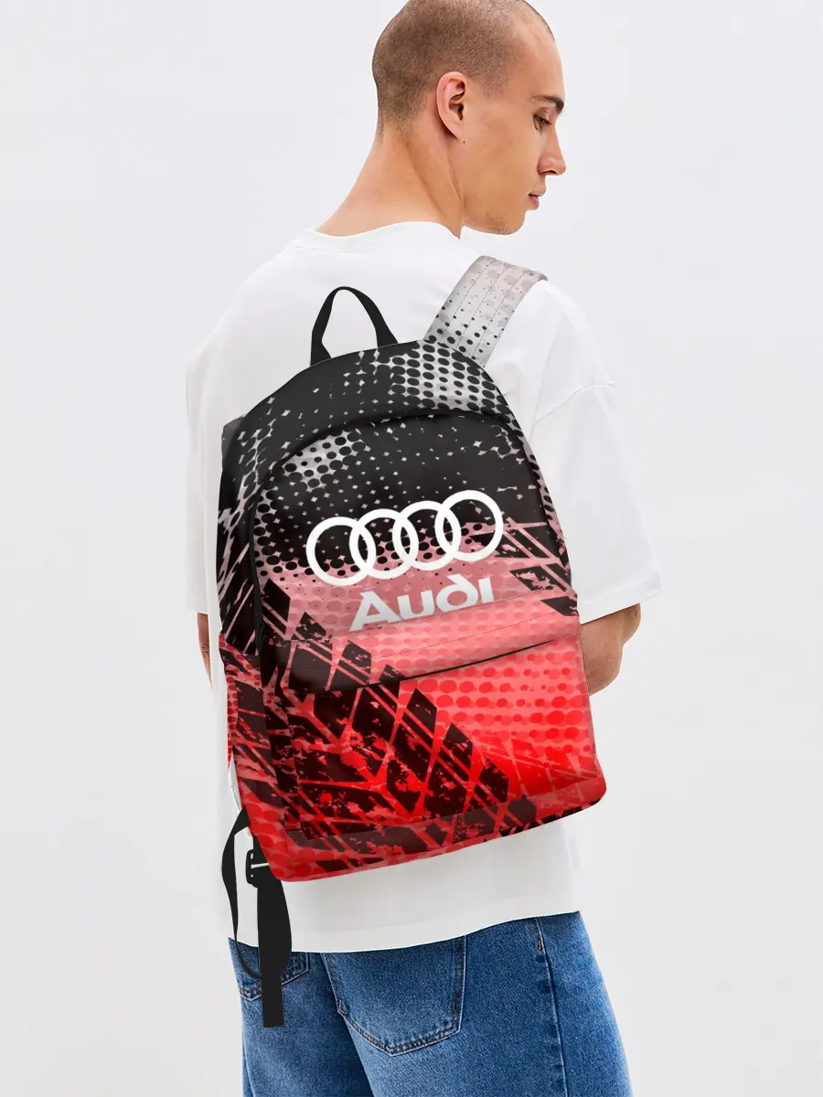 Рюкзак джинсовый / Audi sport auto motors