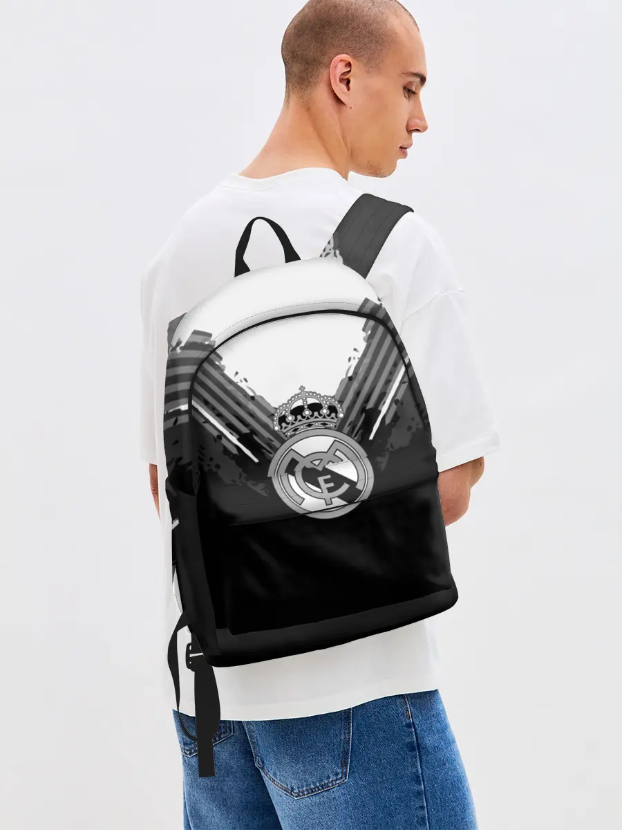 Рюкзак джинсовый / Real Madrid abstract original