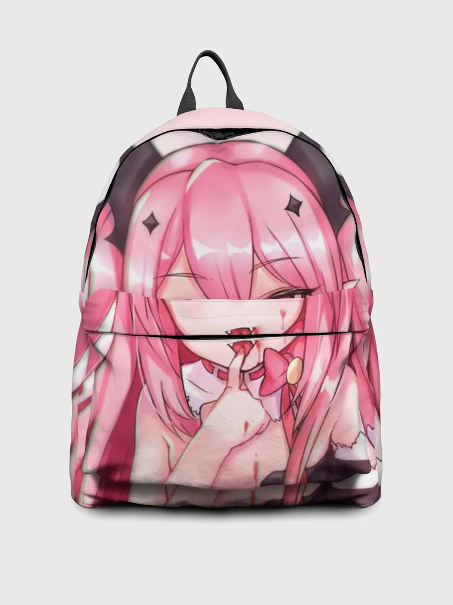 Рюкзак джинсовый / Вампир Ахегао