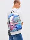Рюкзак джинсовый / Акварельные разводы