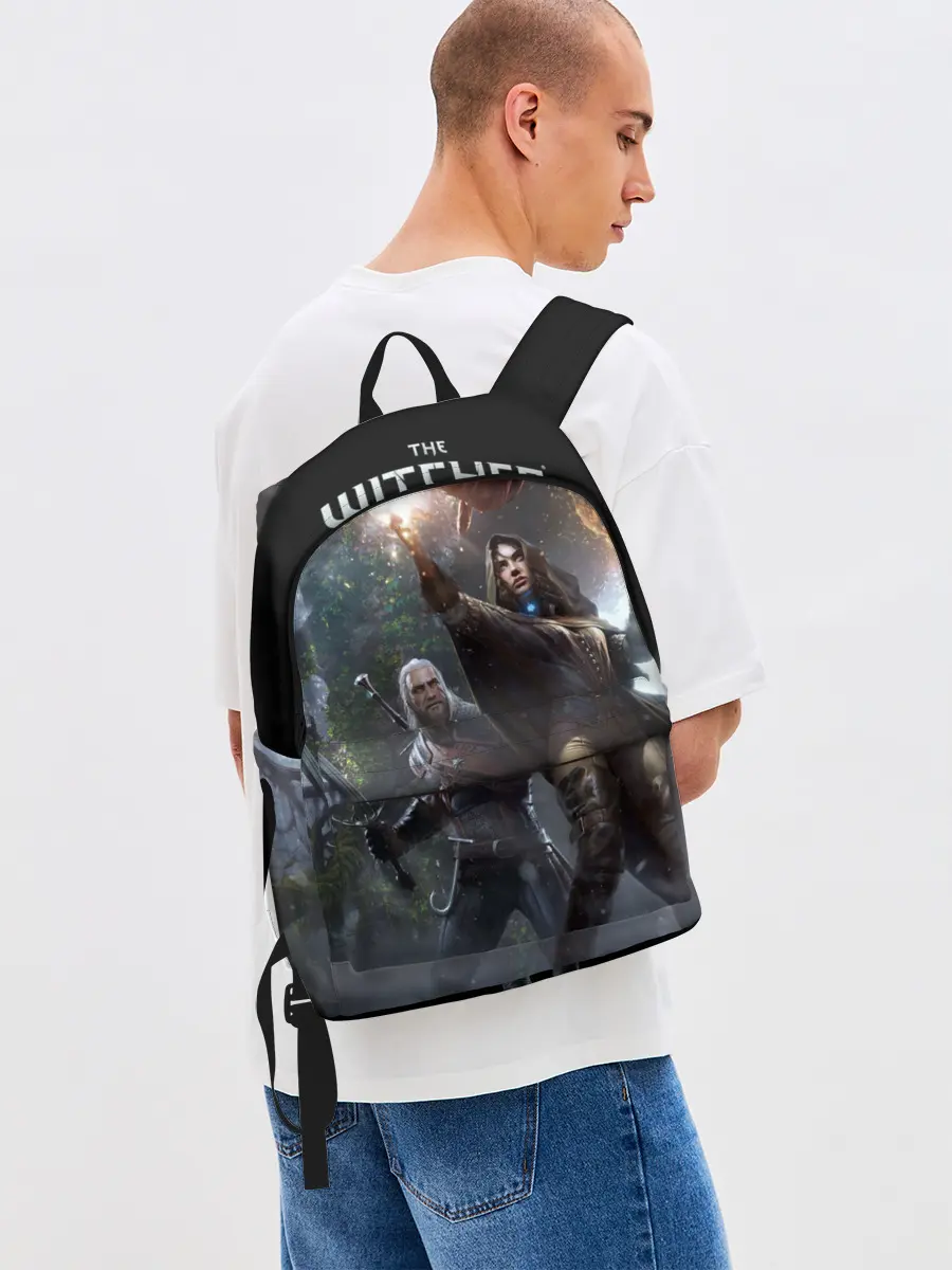 Рюкзак джинсовый / Геральт и Йен