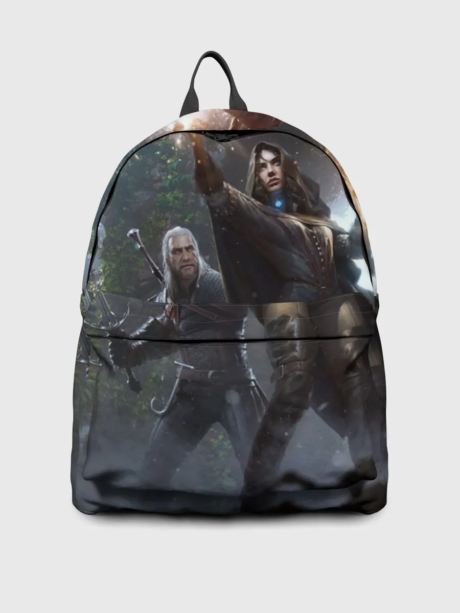 Рюкзак джинсовый / Геральт и Йен